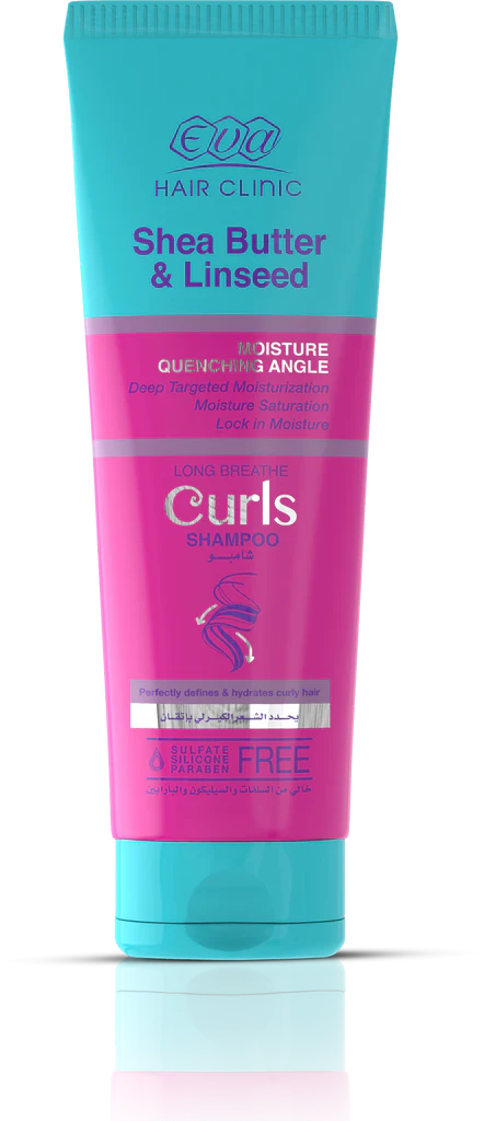 EVA Hair Clinic Shea Butter & Linseed Long Breath Curls Shampoo 230 ml