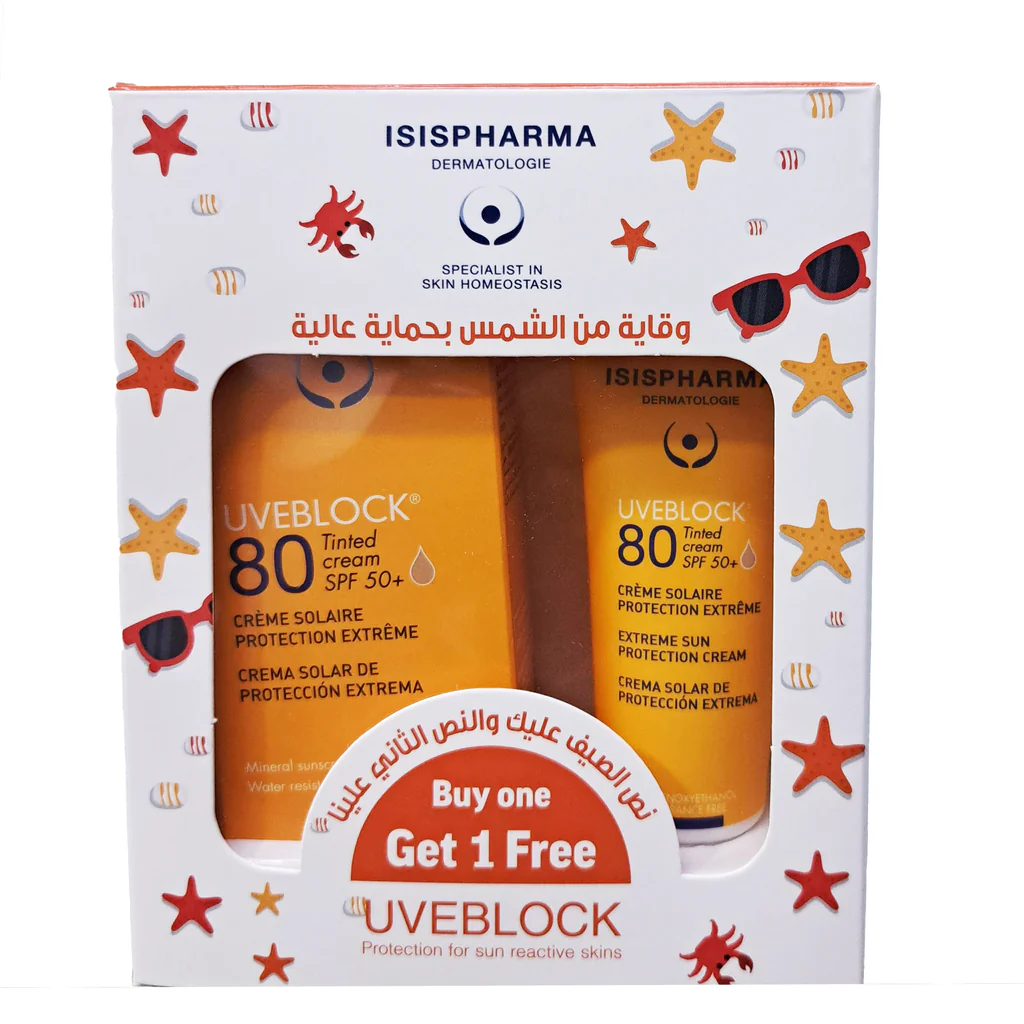 UVEBLOUVEBLOCK Tinted Cream SPF80  OFFER