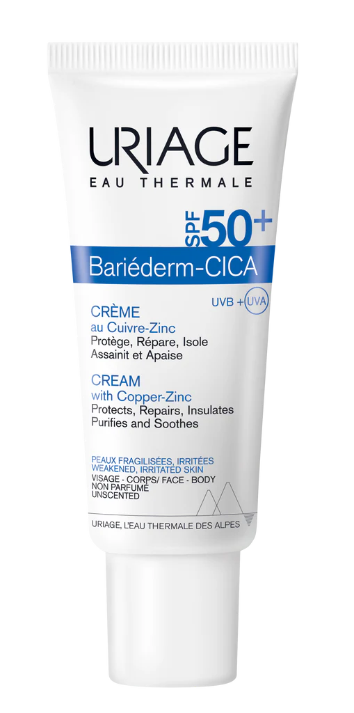 Uriage Bariederm Cica‐Cream with Copper and Zinc SPF50+ 40 mL